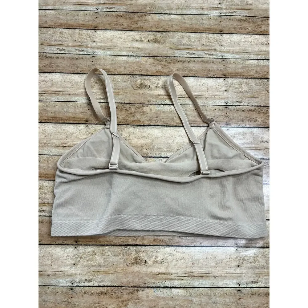 Motherhood Maternity Nursing Bra Tan Beige Nude Size Large